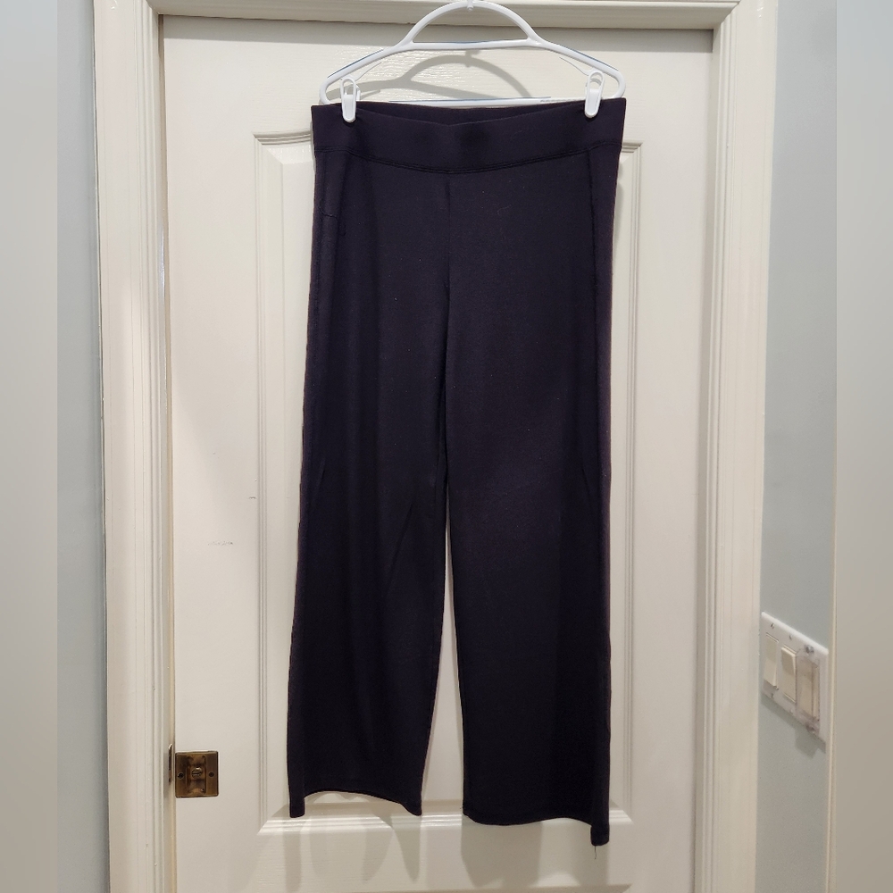 Cynthia Rowley Black Wide Leg Knit Pants